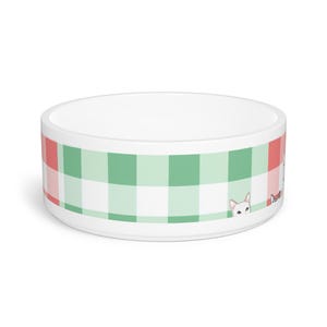 Personalized Cat Pet Bowl – Customizable Ceramic Dish with Pet Name – Gift for Cat Lovers & Home Decor