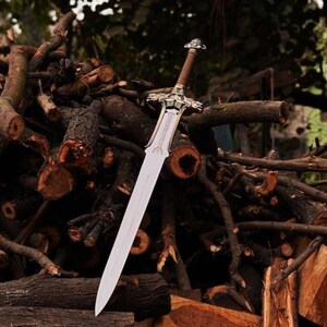 Custom Sword - Personalized Handmade Sword - Engraved Sword - Knight Arming Sword with Scabbard Best for Anniversay & Wedidng Gift