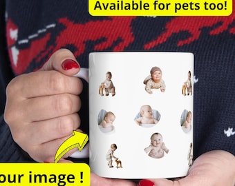 Tasse de visage, tasse de visage de votre mari, tasse de visage de votre chien, tasse de visage de votre famille, idées cadeaux amusantes