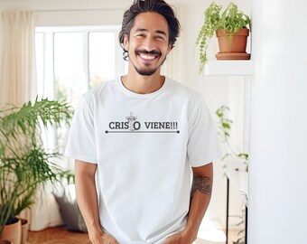 T-shirt « Christ revient », t-shirt chrétien pour homme, cadeau pour ami chrétien, t-shirt d'été, t-shirts chrétiens tendance pour homme