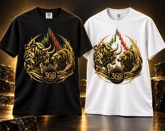 T-shirt Wall Street Trading, T-shirt Marché haussier/baissier, T-shirt Investisseur en bourse, Cadeau pour day trader
