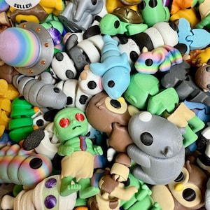 3D Printed Articulated Mini Animal Fidget Toy: Sensory Desk Pet