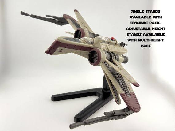 ARC-170 Flight Stand STL File | Modular Display Stand for Micro