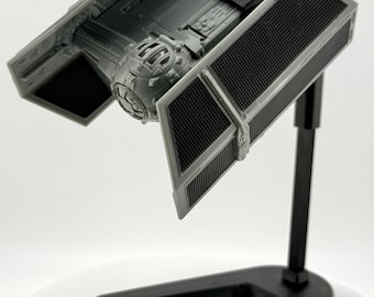 Darth Vader’s TIE Advanced Flight Stand for Micro Galaxy Squadron | Cosmic Swap Display System | Fixed-Height, Multi-Height, Dynamic Packs