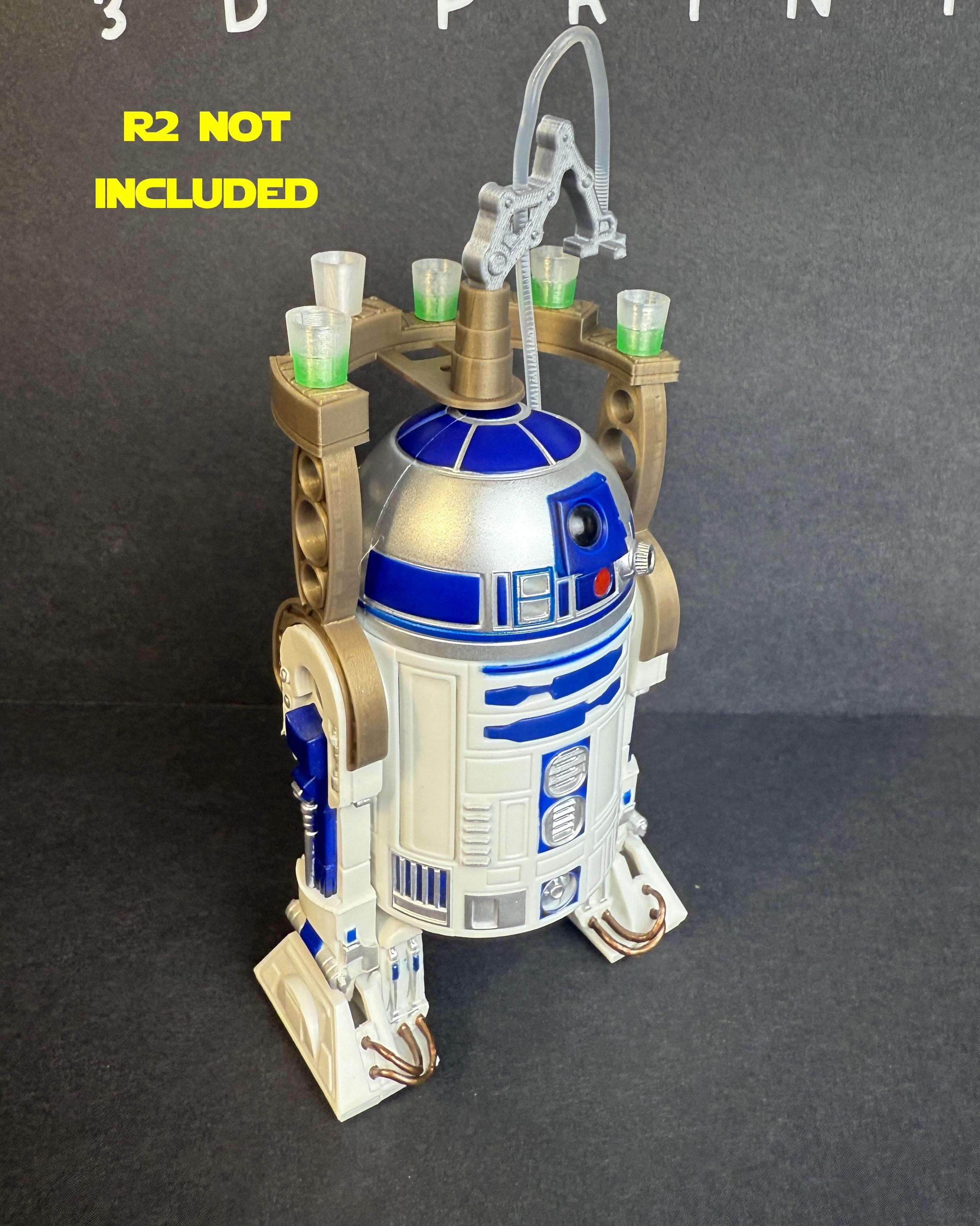 R2-D2 Drink Tray Accessory: 1/12 Scale Jabba's Palace Diorama Prop