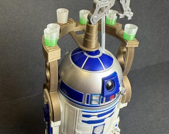 R2-D2 Drink Tray Accessory: 1/12 Scale Jabba's Palace Diorama Prop