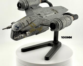 Razor Crest Flight Stand STL File | Modular Display Stand for Micro Galaxy Squadron | Cosmic Swap Flight Stands Digital Download