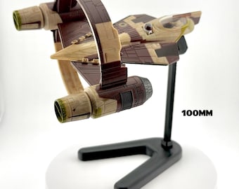 Jedi Starfighter Flight Stand STL File | Modular Display Stand for Micro Galaxy Squadron | Cosmic Swap Flight Stands Digital Download