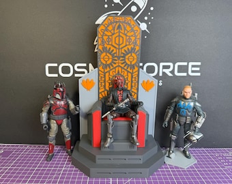 Throne of Mandalore voor Star Wars The Black Series | Star Wars Diorama-stoel schaal 1/12 | Mandalorian stoel met display voor 6-inch actiefiguren