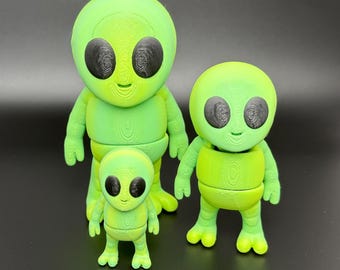 関節式エイリアンフィジェットトイ：3Dプリントのストレス解消