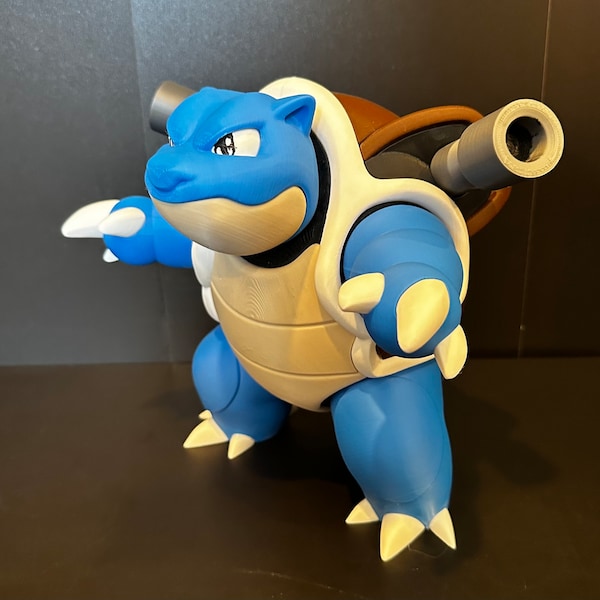 Blastoise Pokemon Model Kit Figure 41 Multicolor Parts or Pre-assembled 2 Sizes Available Perfect Gift Activity for Adults and Kids