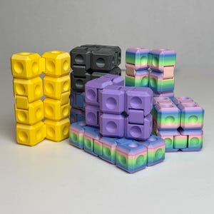 3D Printed Infinity Fidget Cube: Sensory Stress Relief Toy