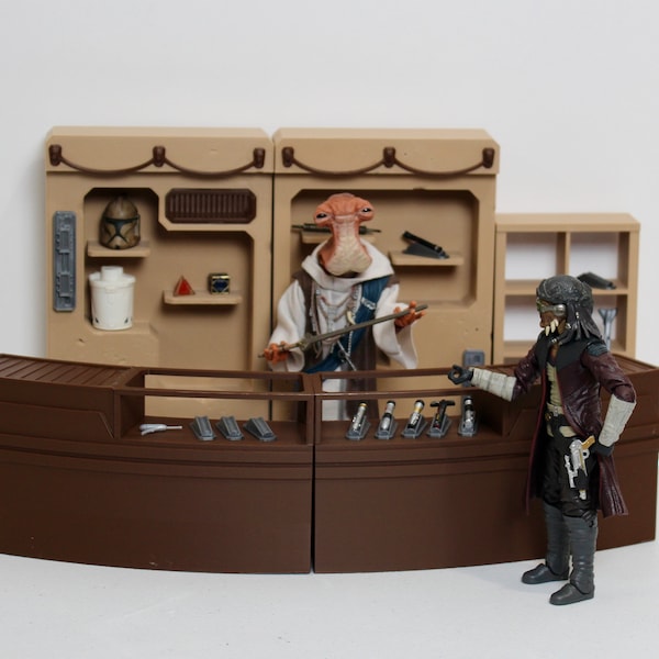 Dok-Ondar's Den of Antiquities Display for Star Wars The Black Series, 3D Printed