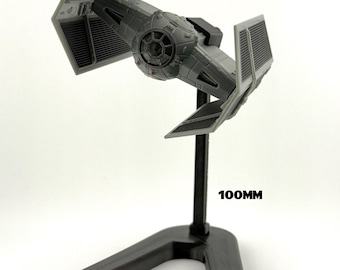 Vader's TIE Advanced Flight Stand STL File | Modular Display Stand for Micro Galaxy Squadron | Cosmic Swap Flight Stands Digital Download