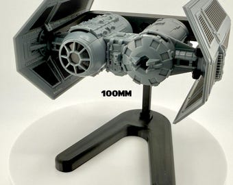 TIE Bomber Flight Stand STL File | Modular Display Stand for Micro Galaxy Squadron | Cosmic Swap Flight Stands Digital Download