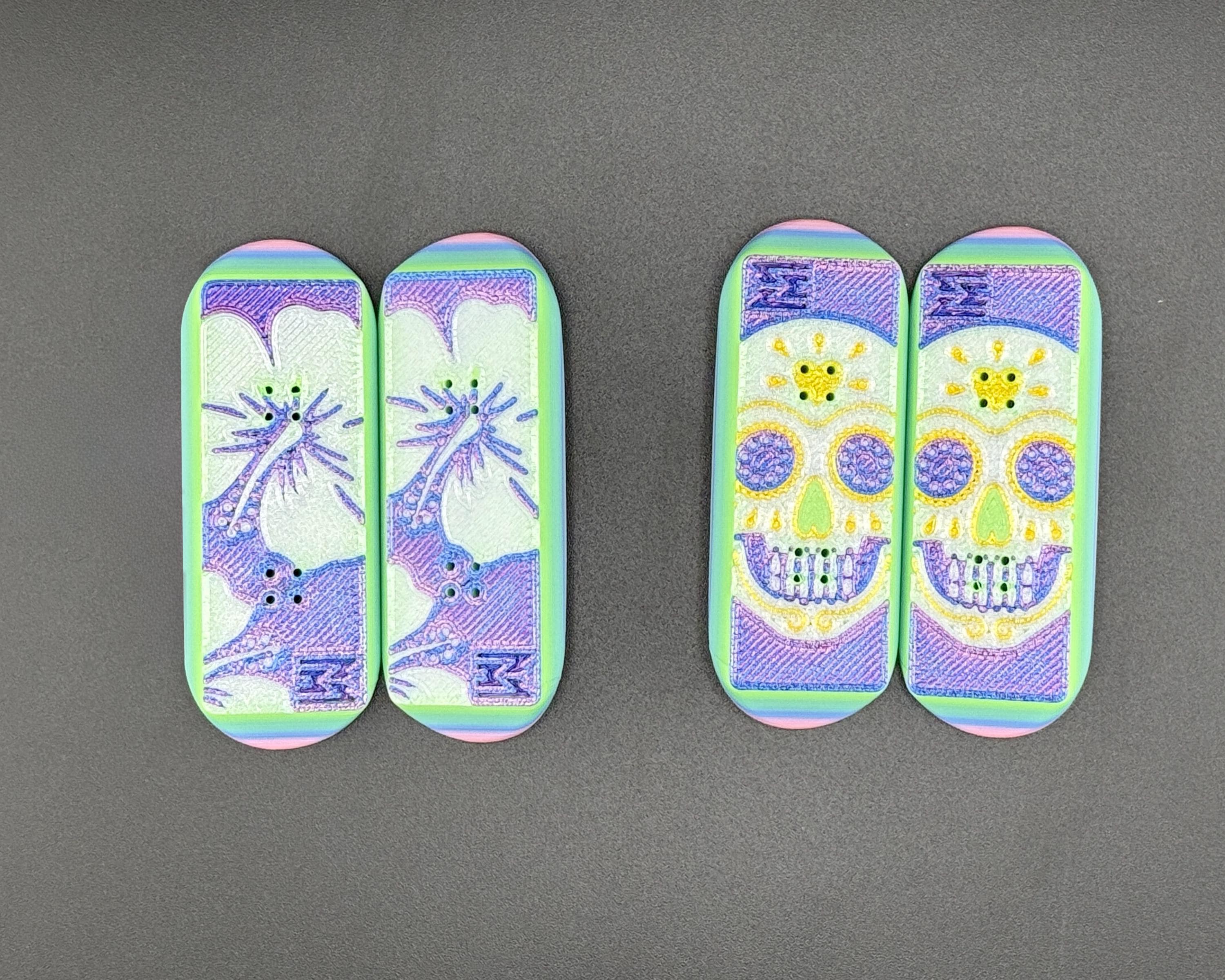 Gitekain Finger Surf Toy – Mini Fingerboard Magnetico Stampato 3D A Forma Di Surf, Antistress Tascabile Per Ragazzi E Adulti