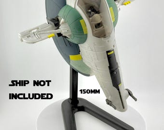 Boba Fett’s Starship (Slave 1) Flight Stand STL File | Modular Display Stand for Micro Galaxy Squadron | Cosmic Swap Digital Download