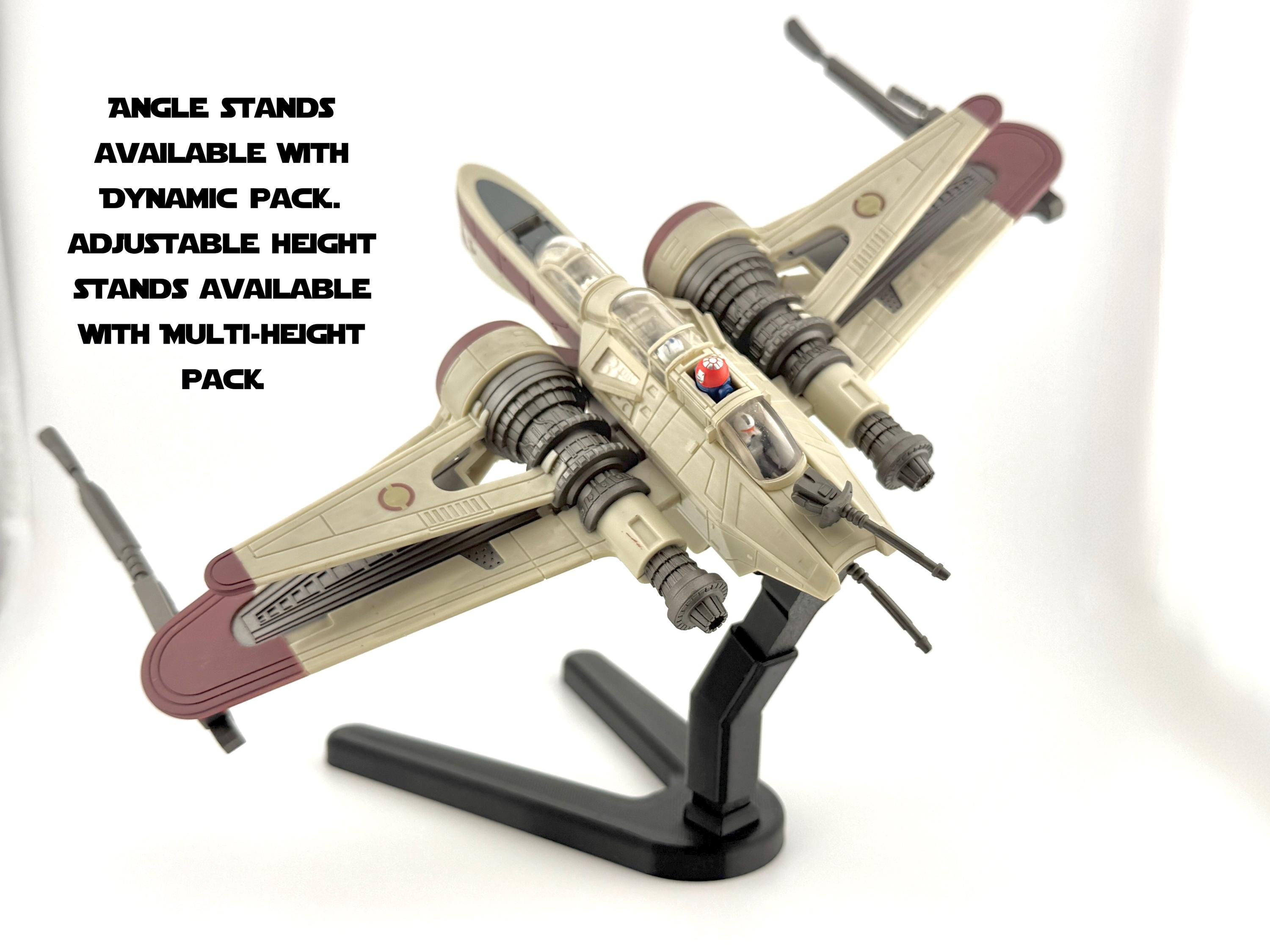 ARC-170 Flight Stand STL File | Modular Display Stand for Micro