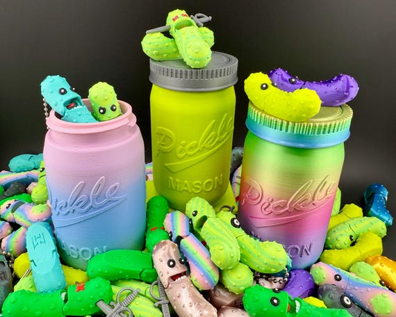 Pickle Mystery Jar 10 Pack, Tickles the Pickle 3D Printed