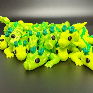 Lucky Dragon Fidget Friend: 3D Printed Sensory Toy, St. Patrick&#39;s Day Gift