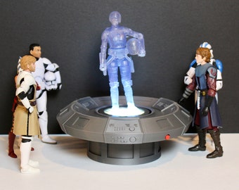 Holotable Display for Star Wars The Black Series Holocomm Collection 3D Printed Diorama by Landspeeder Luke