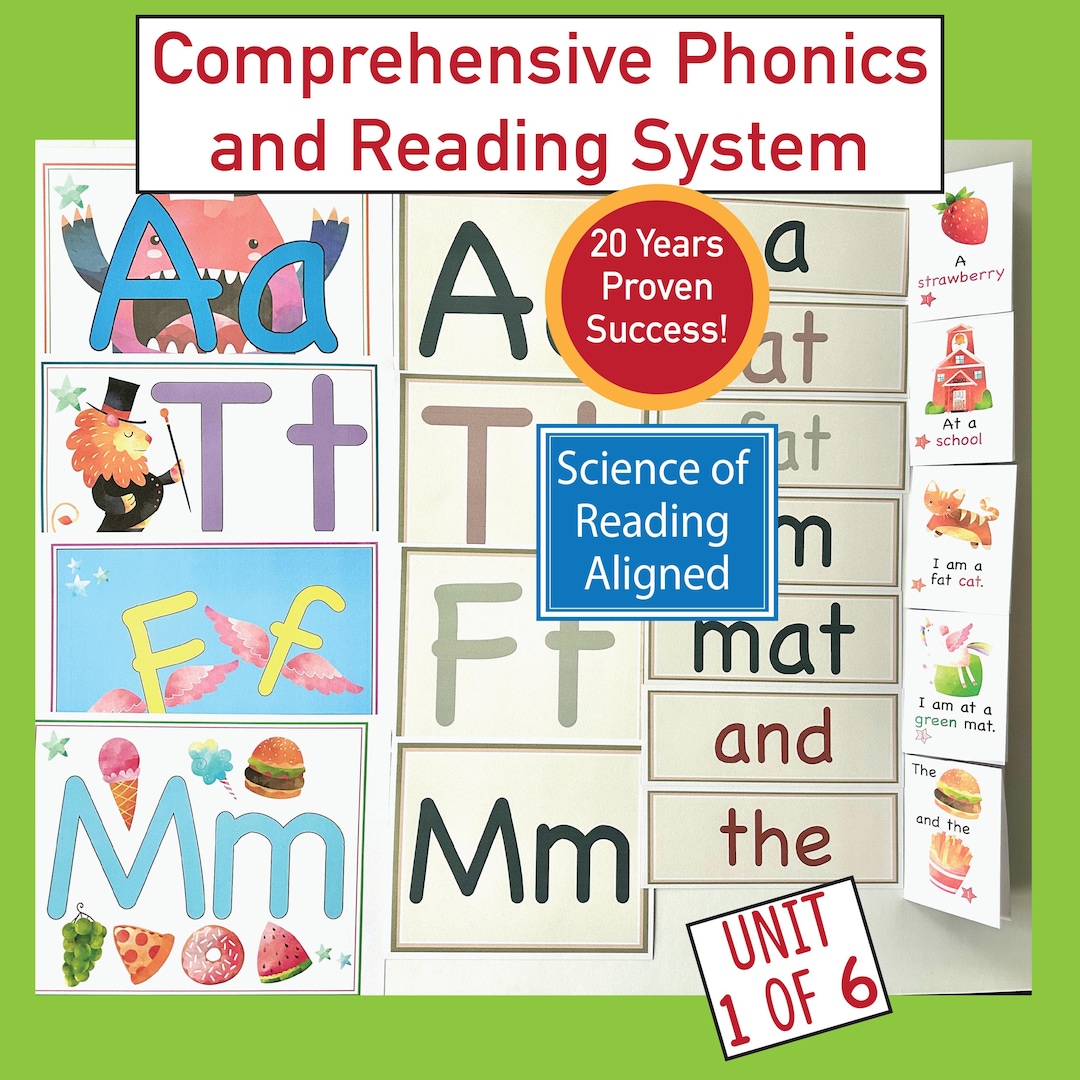 Phonics Reading Curriculum, Letter Mastery, Homeschool, ESL (digital ...