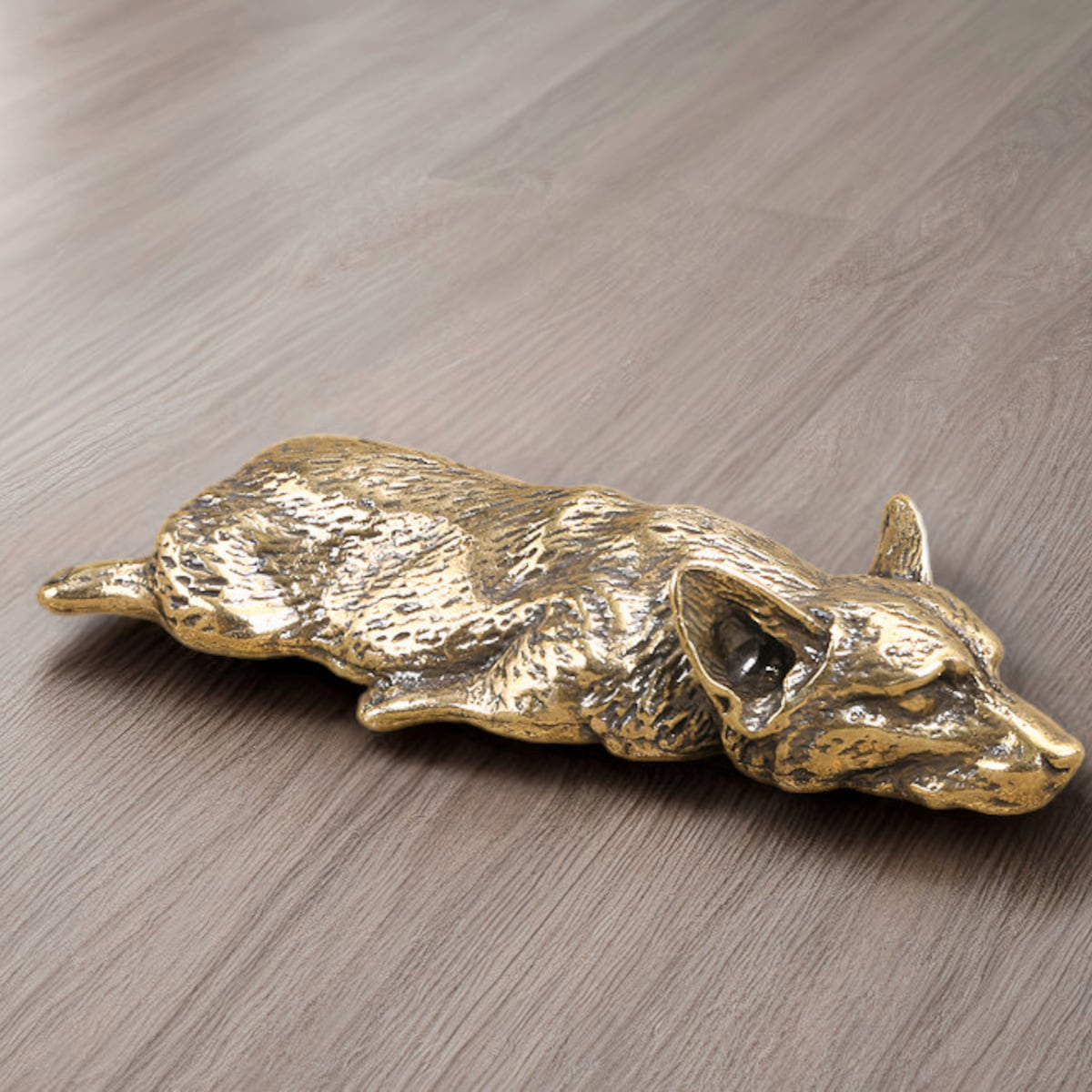 Hand Carved Brass Corgi Decoration, Pet Statue, Home Decoration, Desktop Decoration, Tableware Stopper - Etsy