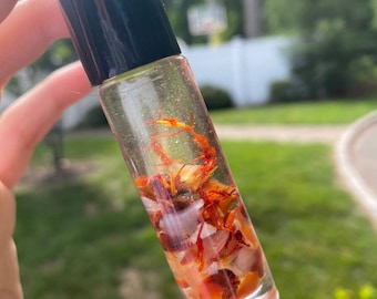Carnelian Crystal Perfume Roller