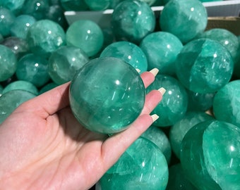 Green Fluorite Sphere