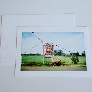 Cartão de filme brilhante de 35 mm | NJ Farm Stand | Cartões comemorativos em branco feitos à mão | Arte de Jessica Pomerantz | Perfeito para qualquer ocasião!