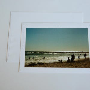 Cartão de filme brilhante de 35 mm | Santa Monica | Cartões comemorativos em branco feitos à mão | Arte de Jessica Pomerantz | Perfeito para qualquer ocasião!