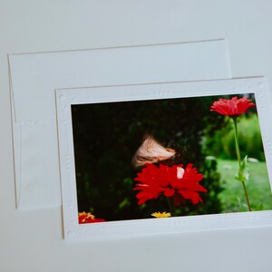 Cartão de filme brilhante de 35 mm | Flores | Cartões comemorativos em branco feitos à mão | Arte de Jessica Pomerantz | Perfeito para qualquer ocasião!