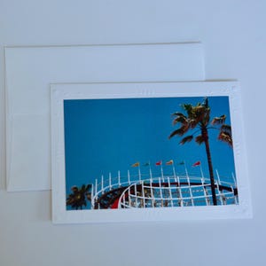 Cartão de filme brilhante de 35 mm | Montanhas-russas | Cartões comemorativos em branco feitos à mão | Arte de Jessica Pomerantz | Perfeito para qualquer ocasião!