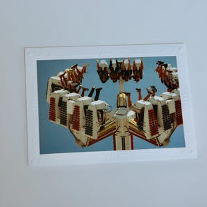 Cartão de filme brilhante de 35 mm | Montanhas-russas | Cartões comemorativos em branco feitos à mão | Arte de Jessica Pomerantz | Perfeito para qualquer ocasião!