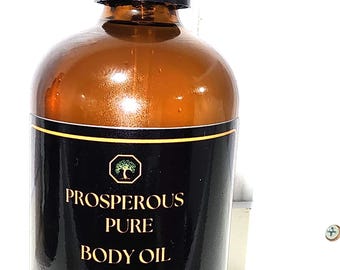 Lavender Patchouli Body Oil – Calming Body Oil for Sensitive Skin & Relaxation | Earthy Floral Scent | Natural in Amber Glass Bottle