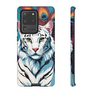 Tough Case - White Tiger Phone Case - Art fit for iPhone 15 Pro Max, 14, 13, 12, 11 Plus, Samsung S23 Ultra, S22, S21 S20