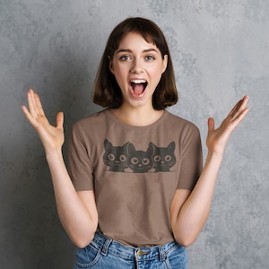 Kitty Cat Face T-Shirt, Cat Lover T-Shirt, Kitty Kitten T-Shirt, Women Cat T-Shirt, Animal Lover T-Shirt, Funny cat T-shirt, Meow T-shirt