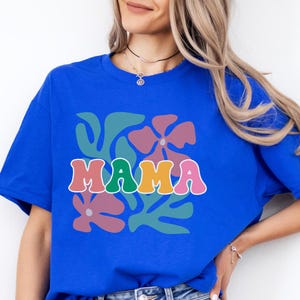 Retro Floral Mama T-Shirt Moms Sweatshirt Mom Tee Mother Day Gift