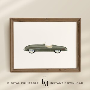 Timeless vehicle artwork making a perfect gift for young car lovers