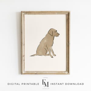 Timeless Golden Retriever print for boys' rooms and nurseries.