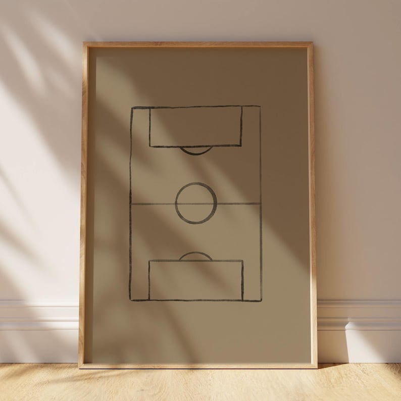 Dynamic soccer poster celebrating active play and team spirit