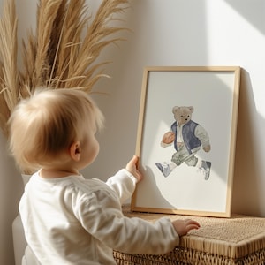 Juego de 25 impresiones deportivas neutras y apagadas para niños, pósteres de pared de galería de estilo vintage, arte de pared deportivo para habitación de niño, decoración infantil, imprimibles deportivos retro. imagen 9
