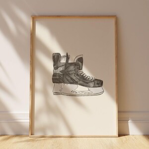 Hockey player wall art celebrating sport and activity