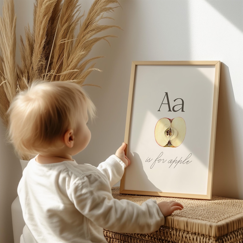 Kindergarden Educational Poster Bundle Homeschool Alphabet Wall Art Preschool Number Poster Toddler Learning Chart Montessori Digital Prints image 9