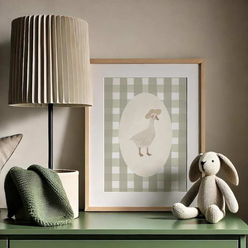 Whimsical children's wall art inspiring love of farm animals