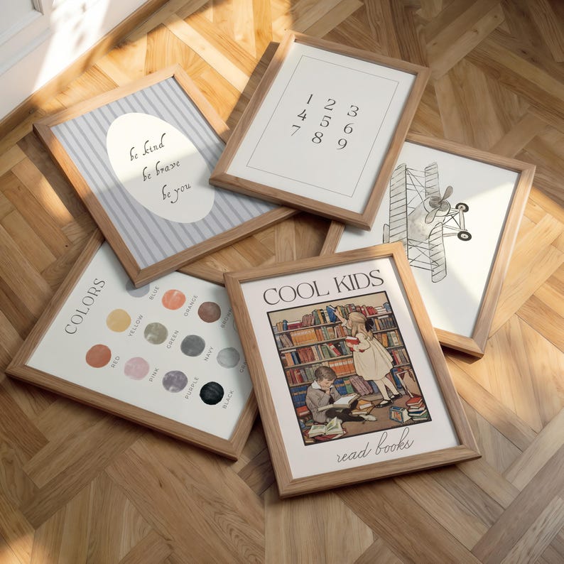 Homeschool wall decor inspiring early childhood learning
