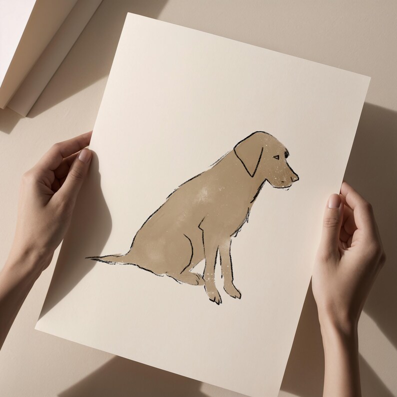 Golden Retriever Nursery Print Timeless Dog Printable Retriever Nursery Art Big Boy Room Art Puppy Print Labrador Boys Decor Dog Nursery Art image 9