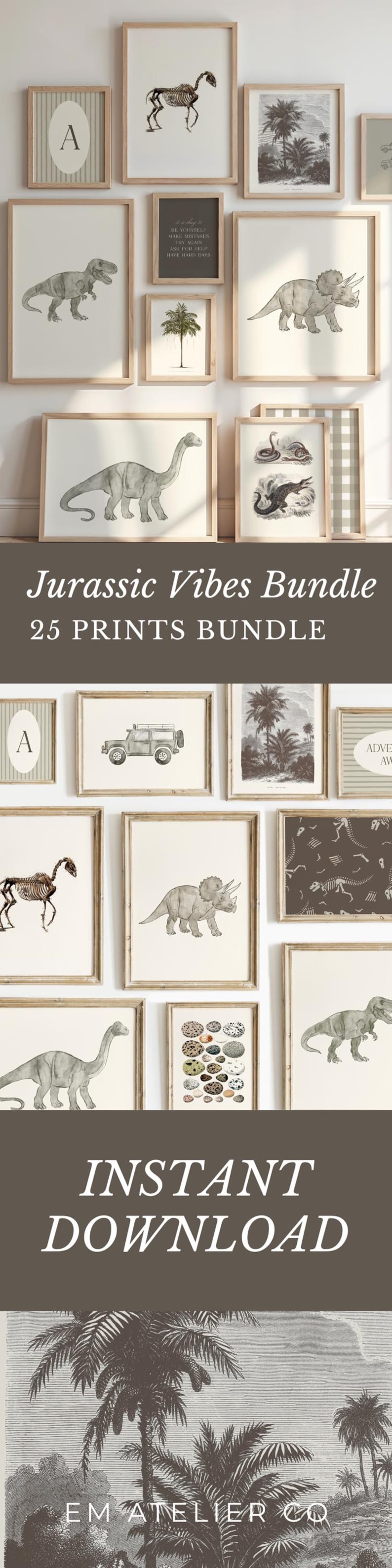 Dinosaur adventure wall art making a perfect gift for young explorers
