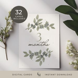 Ensemble de cartes d'étape pour bébé Cartes d'étape imprimables pour bébé Impression minimaliste d'une étape importante pour bébé Cartes d'étape sans distinction de sexe au format PDF Cadeau intemporel pour baby shower