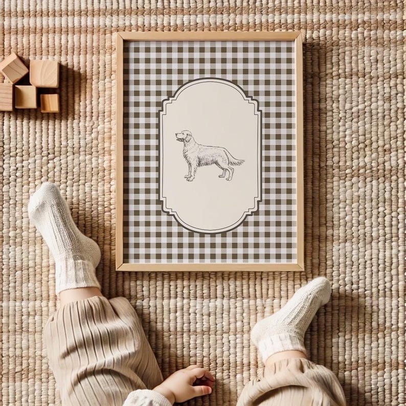 Timeless kids’ wall art perfect for farmhouse or animal-themed spaces